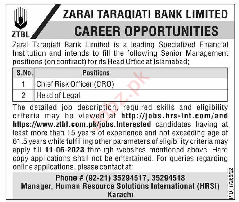 job-positions-at-zarai-taraqiati-bank-limited-ztbl